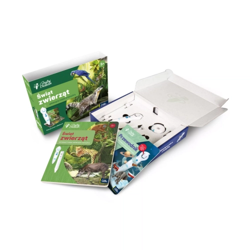 Zestaw Czytaj z Albikiem Świat Zwierząt Pióro Interaktywne AEH